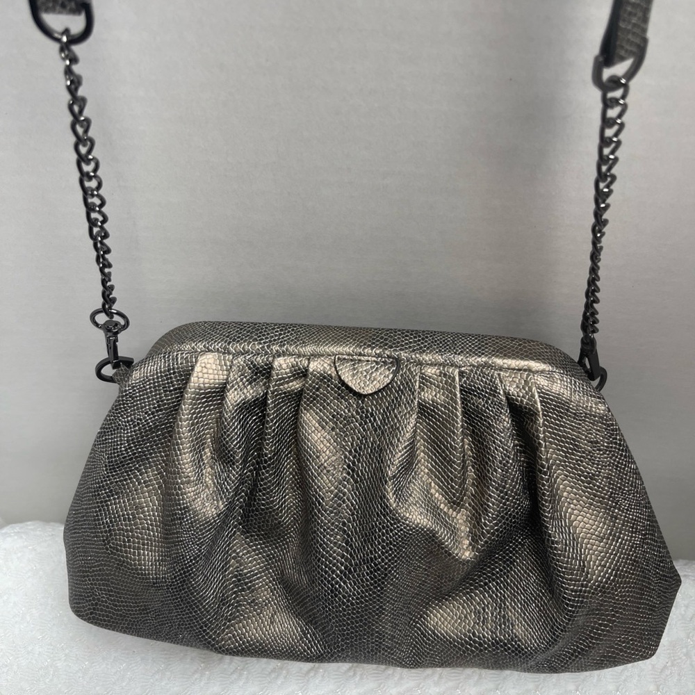 A New Day Black and Silver Clutch